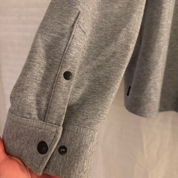 Express men’s collared button up shirt jacket | gray/black | Size L | New - Picture 8 of 11